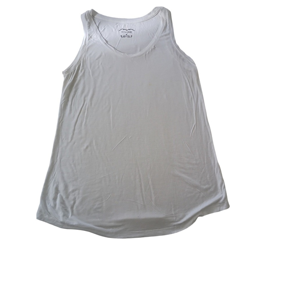 Maison Jules White Scoop Neck Sleeveless Tank Top‎ M Basic Casual